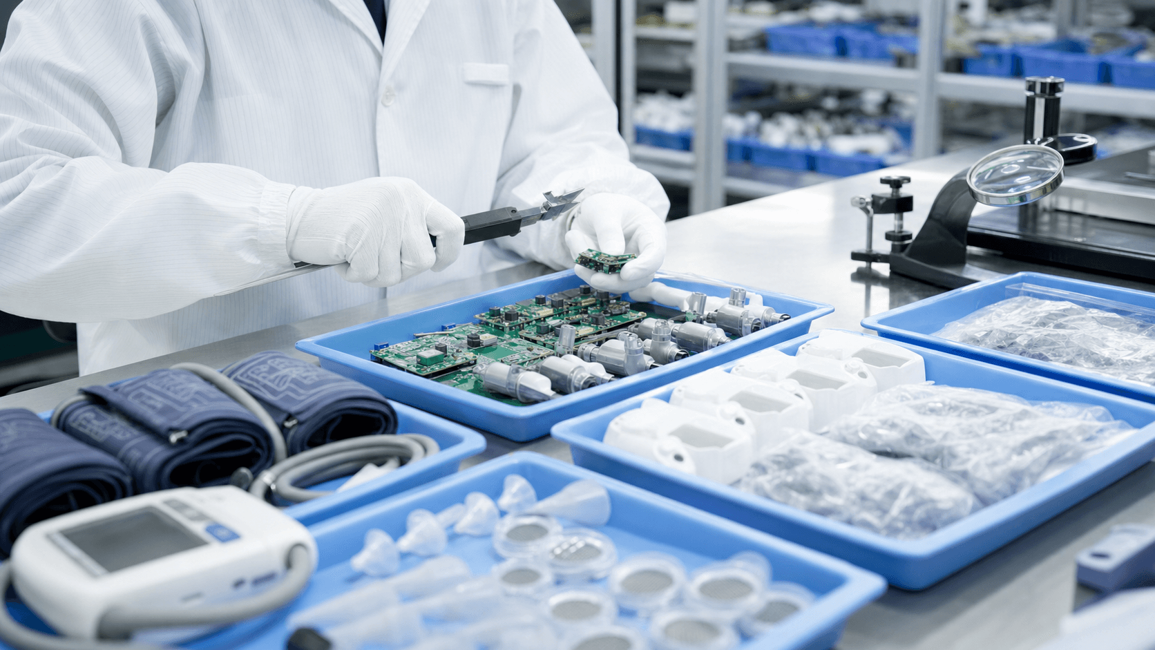 Incoming material inspection for medical device components and assemblies