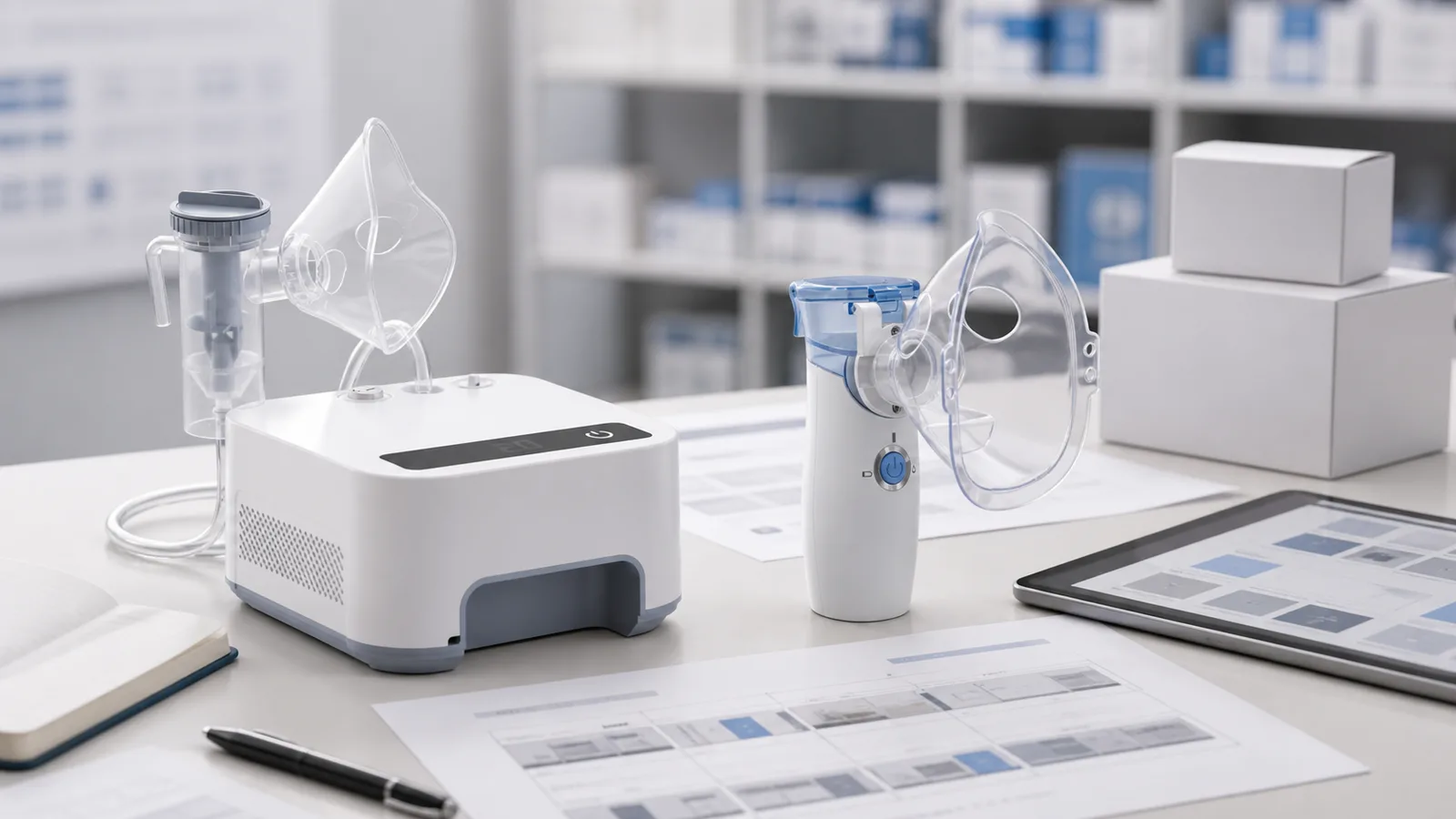 Nebulizer product types mapped to distributor channel planning