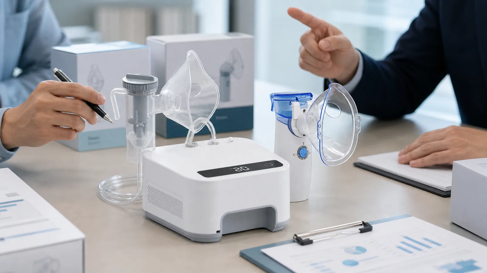 Compressor and handheld nebulizer assortment planning for distributors