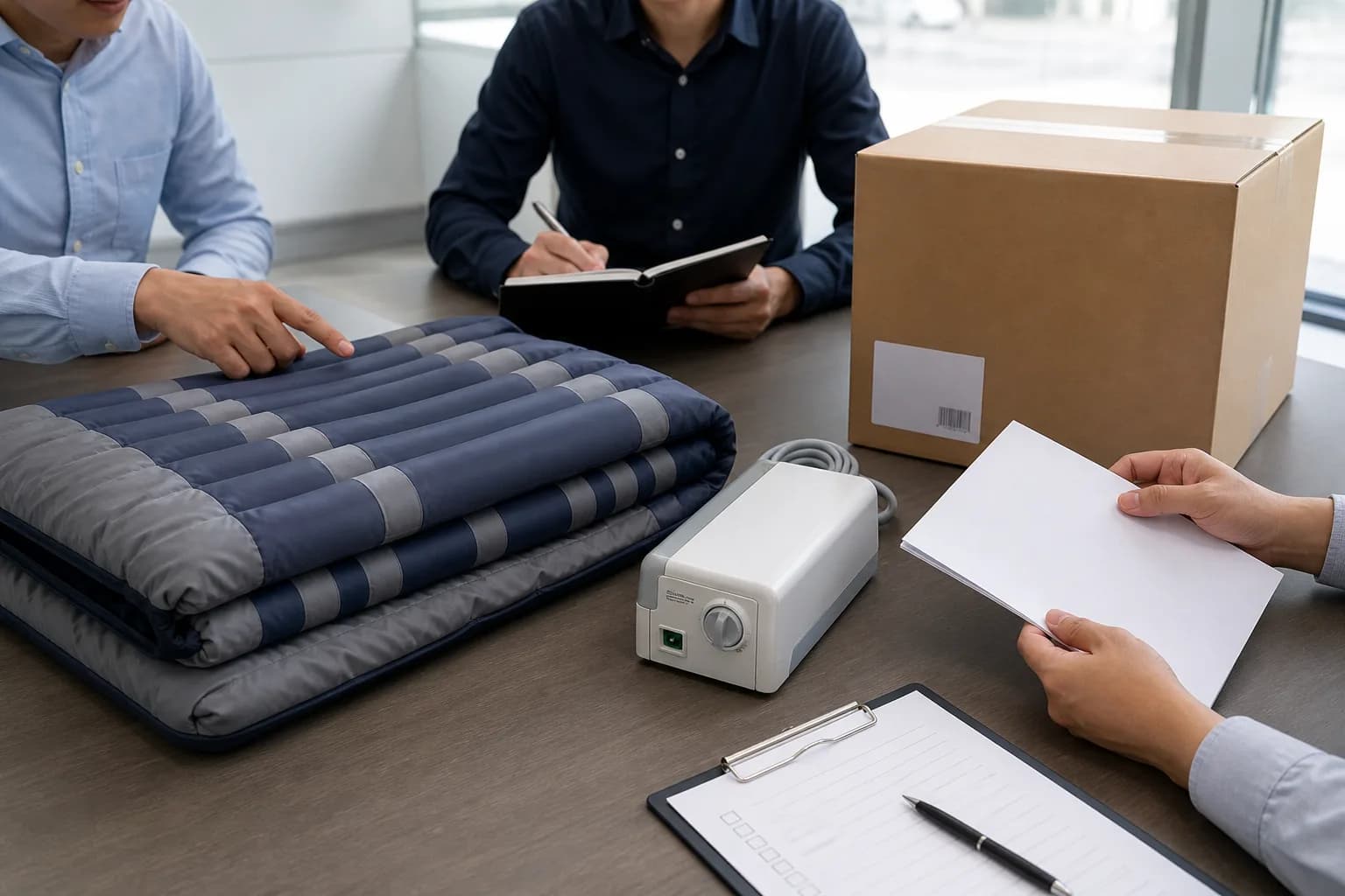 Medical air mattress packaging and manual readiness review before quotation