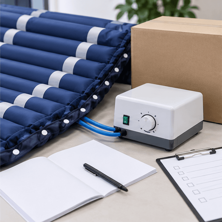 Bubble air mattress pump cover hose carton and manual review