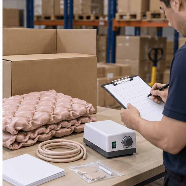 Warehouse sample check for bubble air mattress supplier review