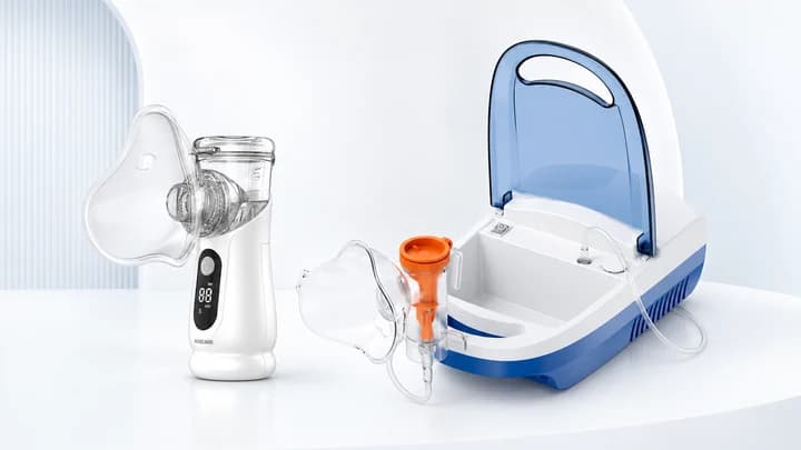 Handheld and compressor nebulizers