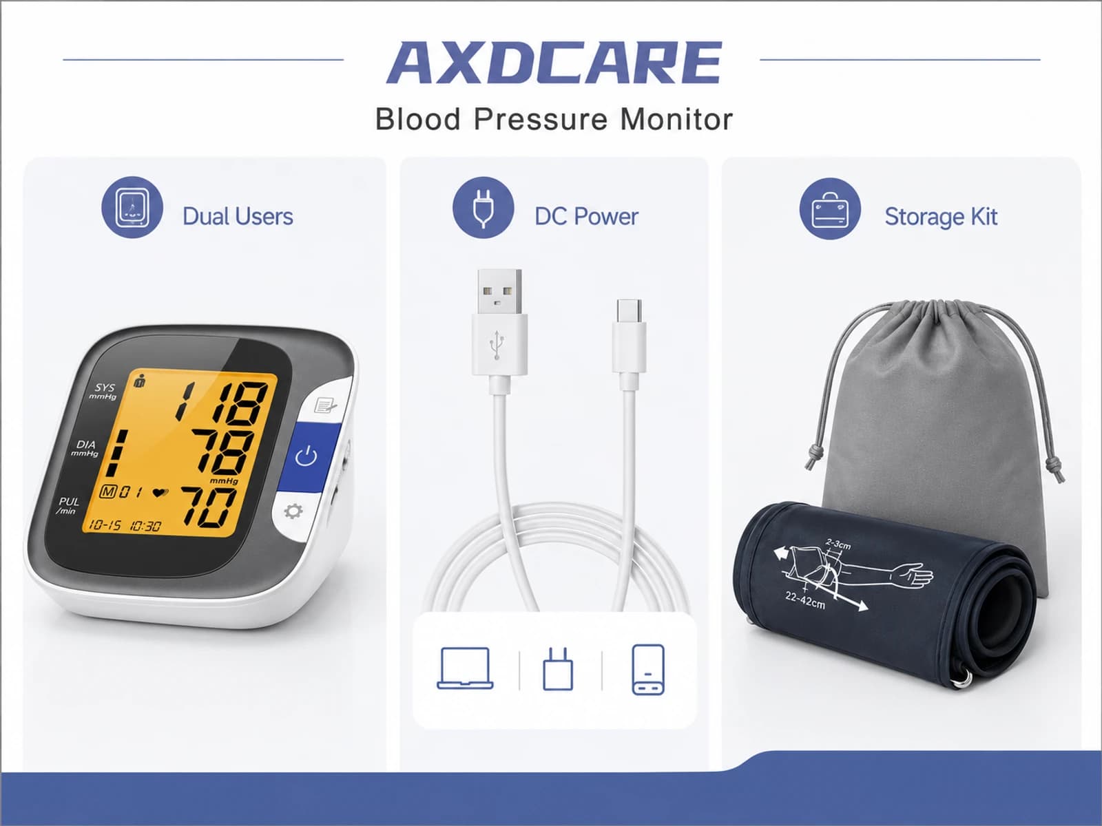 AXD-801 Upper-Arm Blood Pressure Monitor product detail 3