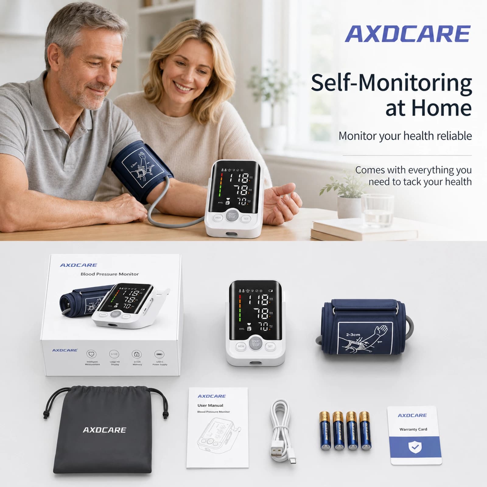 AXD-BP830 LED Upper-Arm Blood Pressure Monitor product detail 4