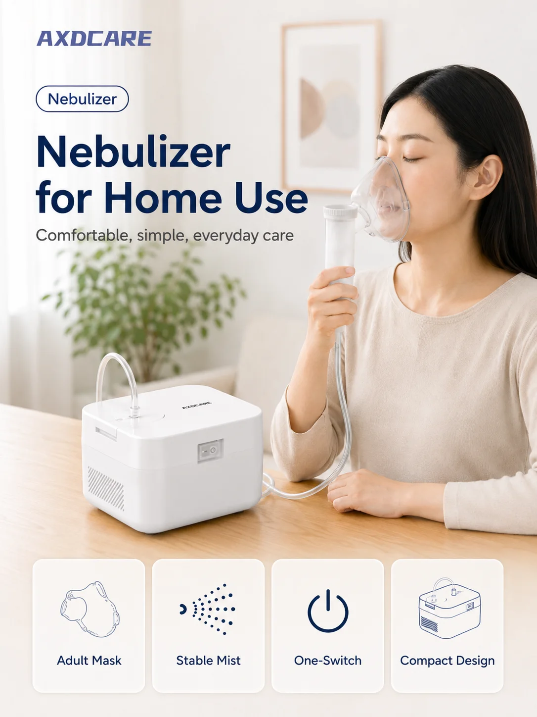 AXD-NB307 Medical Compressor Nebulizer product detail 4