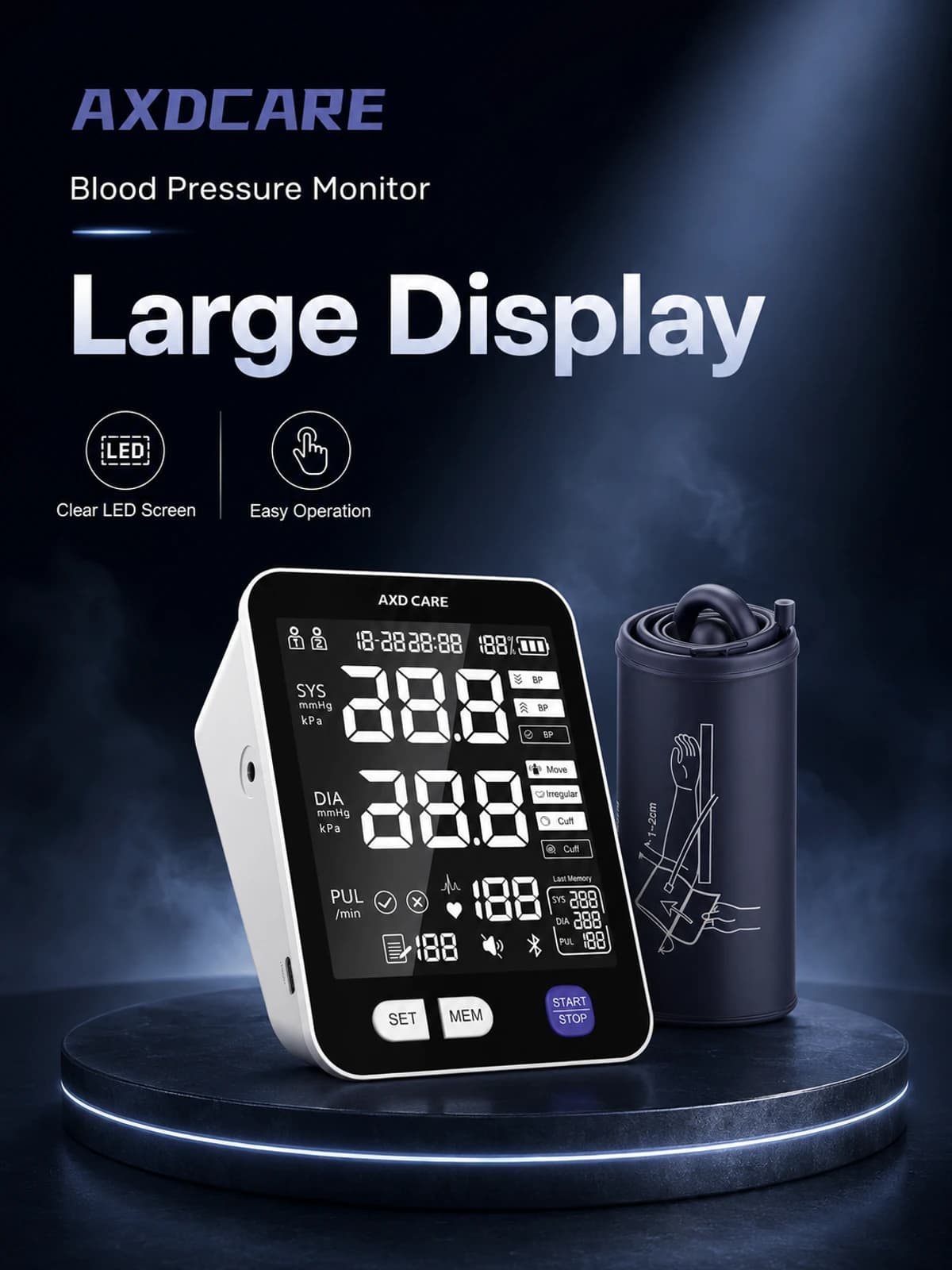 BP05-LCD Upper-Arm Blood Pressure Monitor product detail 1