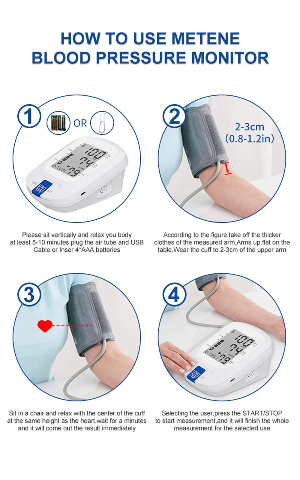 AXD-808 Upper-Arm Blood Pressure Monitor product detail 3
