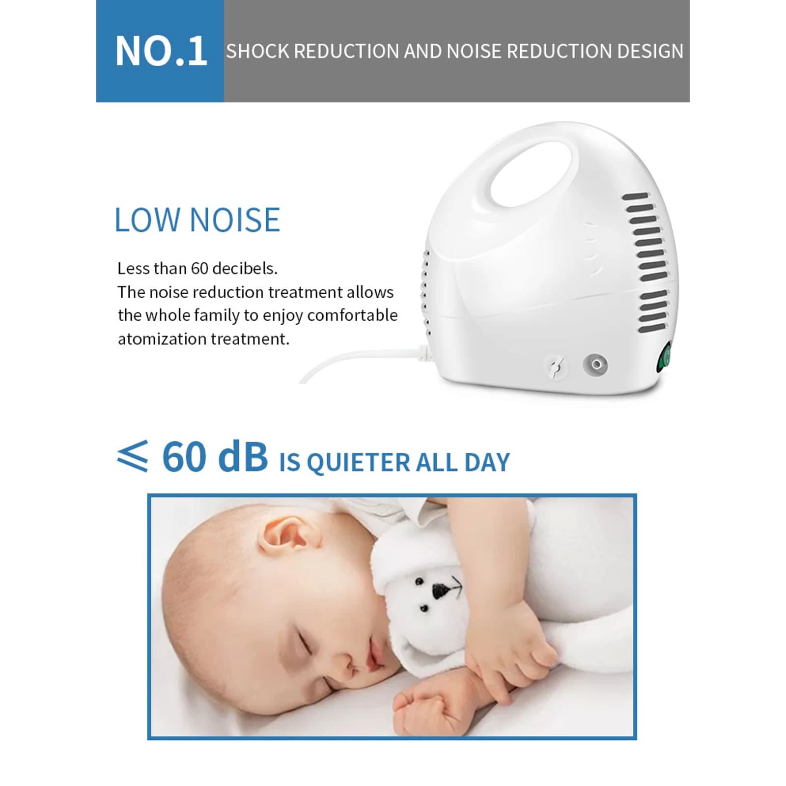 AXD-NB302 Medical Compressor Nebulizer product detail 2