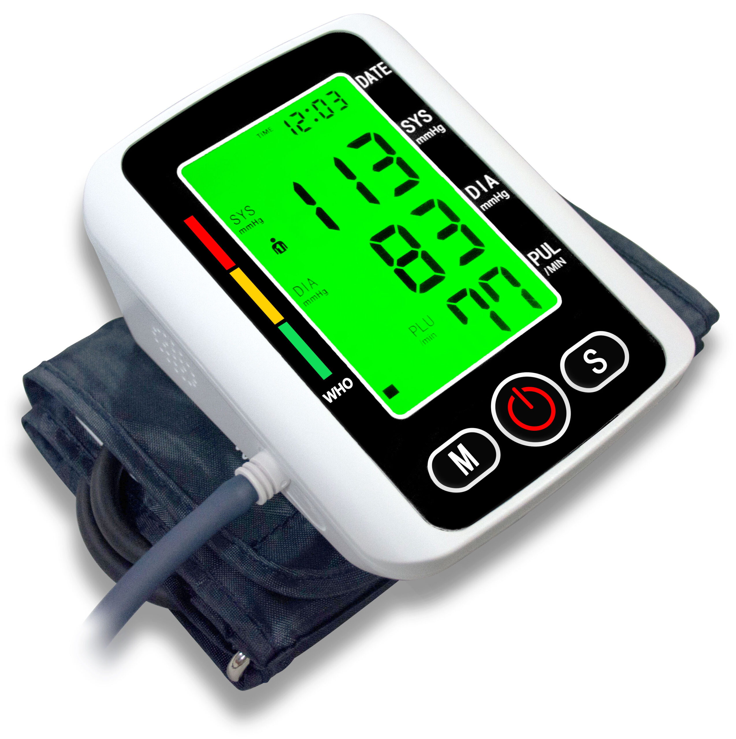 Blood Pressure Monitor-Wrist Accurate Automatic Digital BP Monitor with  Large LCD Backlight Display and Includes Batteries,High Blood Pressure  Machine Cuff with 180 Memories 2 Users Mode for Home Use 